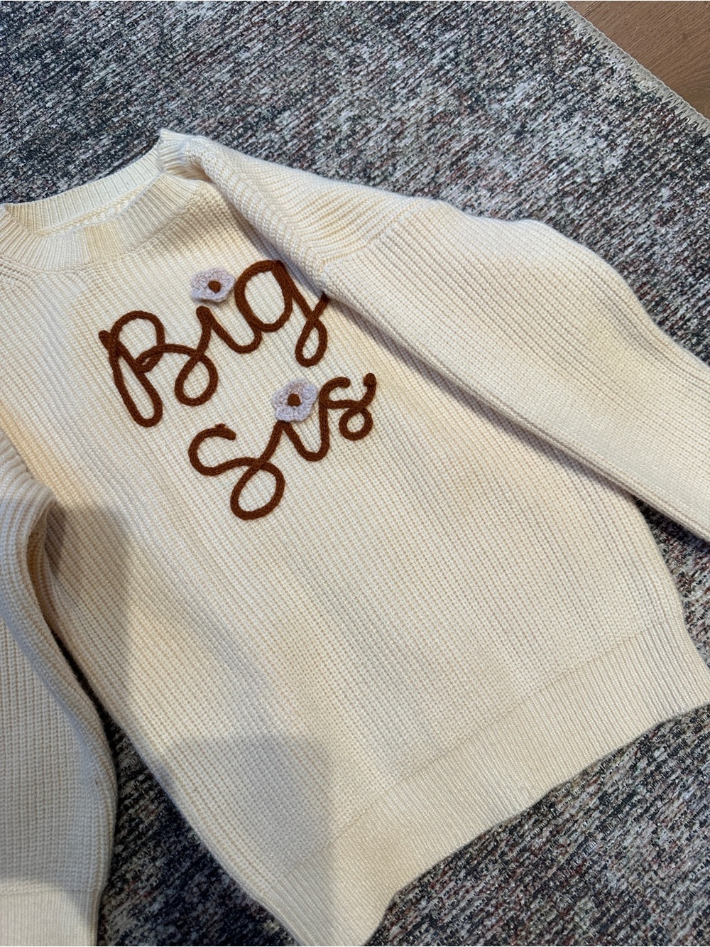 Girls Knit Sweater - Big Sis